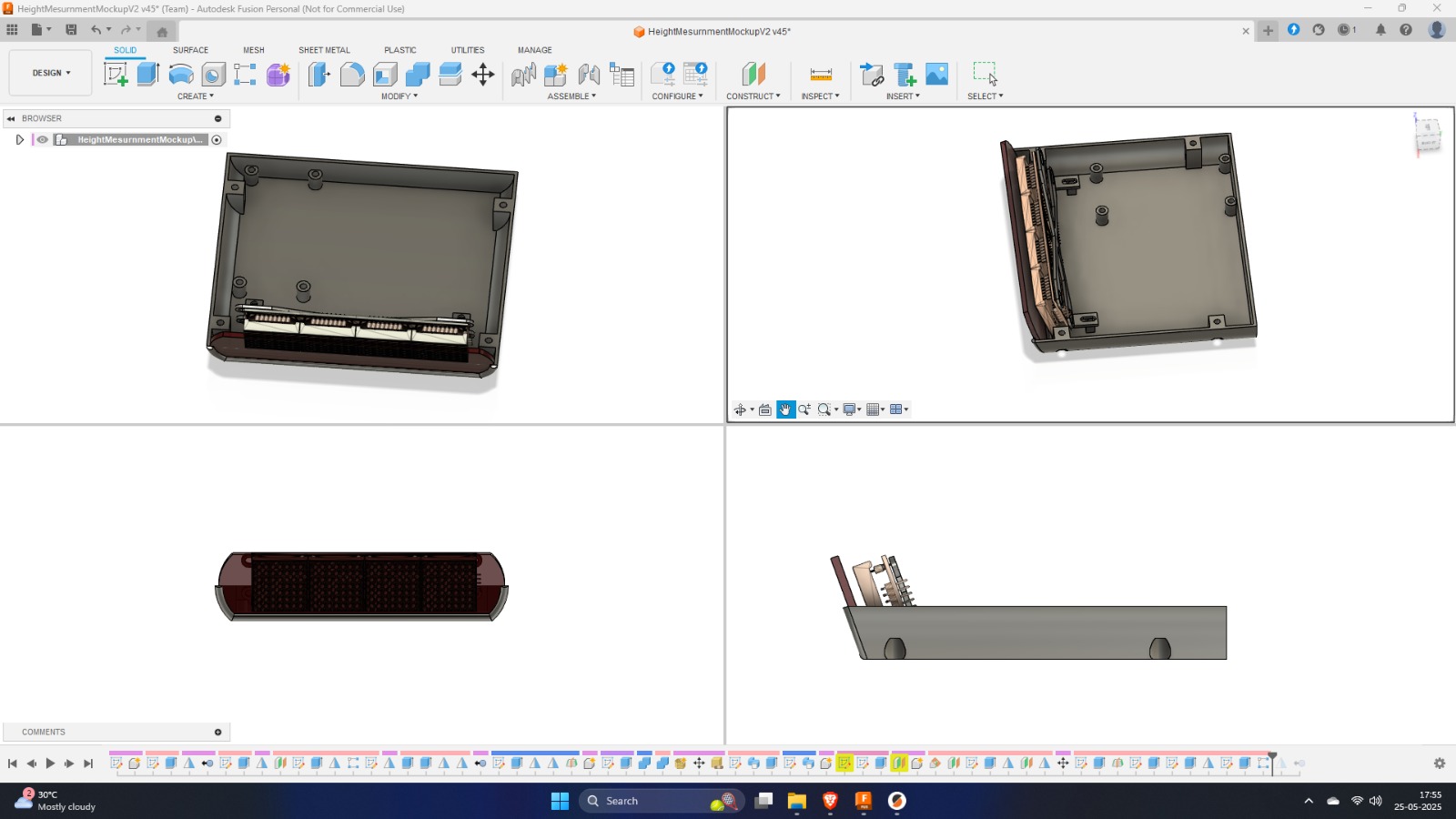 Motion Sensor Height Measurement Device